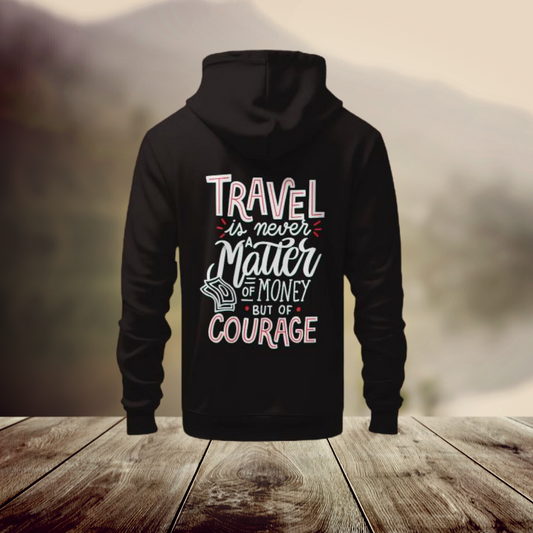 Personalisable Gildan 18500 Hoodie with Travel Design